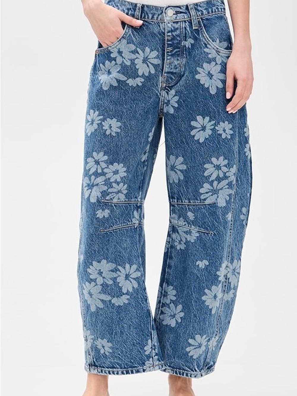 Free People Good Luck Barrel Jeans Daisy 27,30 - Picture 4 of 8